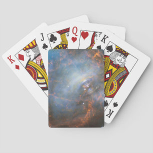 Centrale neutronenster in de krabnevel. pokerkaarten