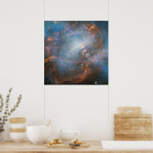 Centrale neutronenster in de krabnevel. poster (Keuken)