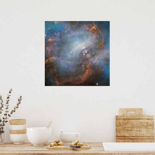 Centrale neutronenster in de krabnevel. poster (Keuken)