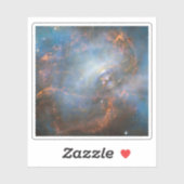 Centrale neutronenster in de krabnevel. sticker (Vel)