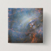 Centrale neutronenster in de krabnevel. vierkante button 5,1 cm (Voorkant)