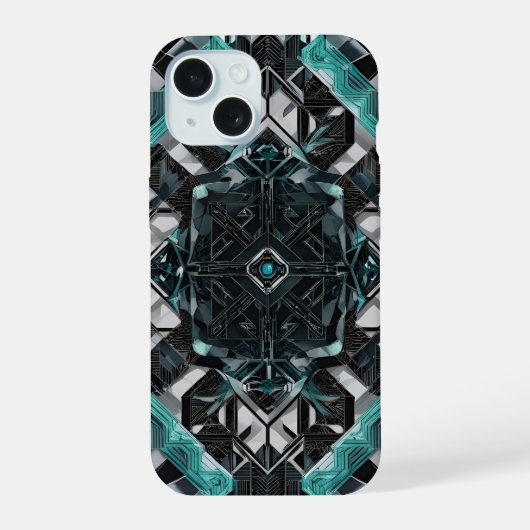 Centrale Nexus: Onyx Command Unit iPhone 15 Case (Achterkant)