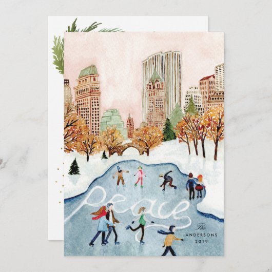 Centrale Park Feestdagenkaart (Voorkant / Achterkant)