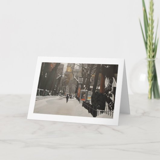 CENTRALE PARK ZOO IN DE SNEE KAART (Voorkant)