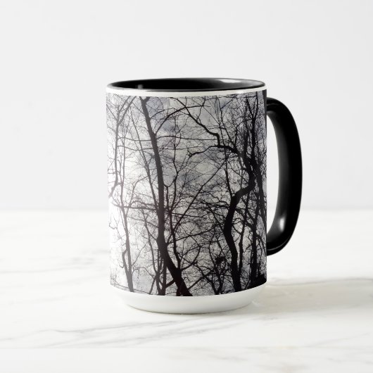 Centrale-parkbomen in de winter mok (Voorkant rechts)