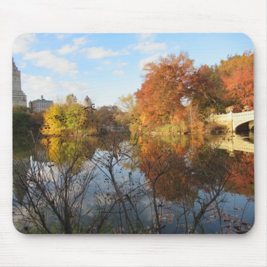 Centrale Parkreflecties in de herfst Muismat (Voorkant)