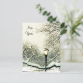 centrale sneeuwboom briefkaart (Staand voorkant)