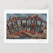 Centrale stad, Colorado - grote letterscènes Briefkaart (Voorkant)