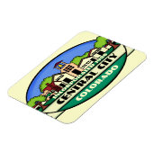 Centrale stad Colorado, klein stadje souvenir magn Magneet (Linkerzijde)