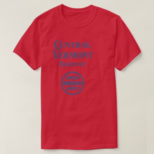  centrale Vermont-spoorweg T-shirt (Design voorkant)