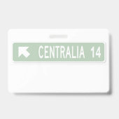 Centralia PA Badge (Achterkant)
