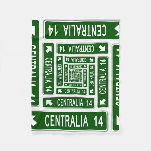 Centralia PA Fleece Deken (Voorkant)