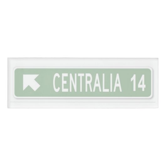Centralia PA Naambadge (Voorkant)