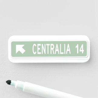 Centralia PA Naamplaatje