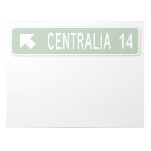 Centralia PA Notitieblok (Voorkant)