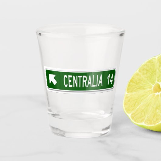 Centralia PA Shot Glas (Voorkant)