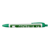 Centralia PA Zwarte Inkt Pen (Bovenkant)