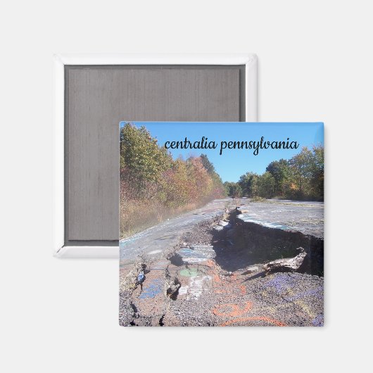 centralia pennsylvania graffiti - magneet (Voorkant / Achterkant)