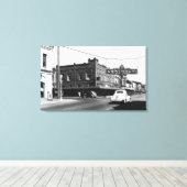 Centralia, Uitzicht hoofdstraat foto WA Canvas Afdruk (Insitu (Houten vloer))