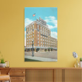 Centralia, WA - Uitzicht van Hotel Lewis-Clark Canvas Afdruk (Insitu (Woonkamer))