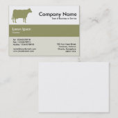 Centre Band Colors - Khaki - Koe Visitekaartje (Voorkant / Achterkant)