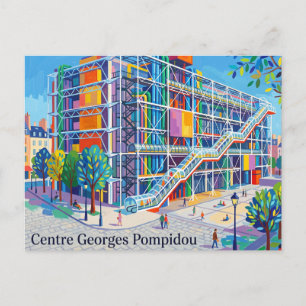 Centre Georges Pompidou Frankrijk Briefkaart