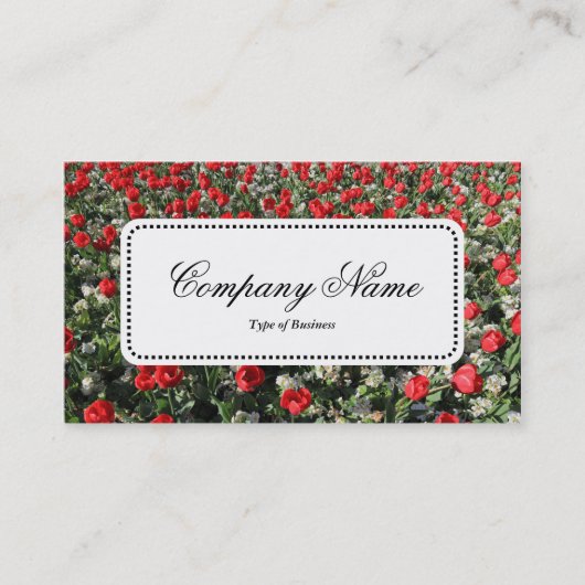 Centre Label v5 - Red Tulips en Primroses (Voorkant)