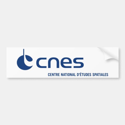 Centre national d'études spatiales bumpersticker (Voorkant)