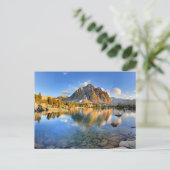 Centre Peak over Lower Golden Beer Lake - Sierra Briefkaart (Staand voorkant)