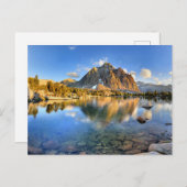 Centre Peak over Lower Golden Beer Lake - Sierra Briefkaart (Voorkant / Achterkant)