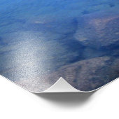 Centre Peak over Lower Golden Beer Lake - Sierra Foto Afdruk (Hoek)