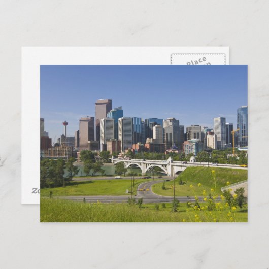 Centre St Bridge and Downtown Calgary, Alberta Briefkaart (Voorkant / Achterkant)