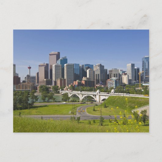 Centre St Bridge and Downtown Calgary, Alberta Briefkaart (Voorkant)