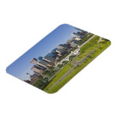 Centre St Bridge and Downtown Calgary, Alberta Magneet (Linkerzijde)