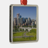 Centre St Bridge and Downtown Calgary, Alberta Metalen Ornament (Rechts)
