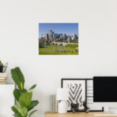Centre St Bridge and Downtown Calgary, Alberta Poster (Thuiskantoor)