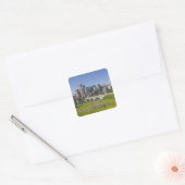 Centre St Bridge and Downtown Calgary, Alberta Vierkante Sticker (Envelop)
