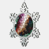 Centric Dark Wind Tin Sneeuwvlok Ornament (Rechts)