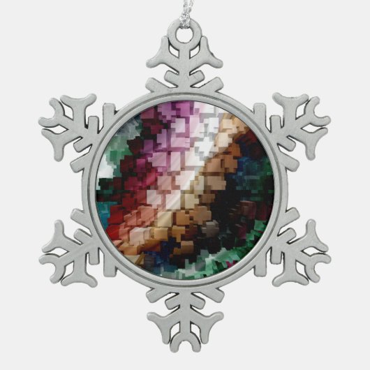 Centric Dark Wind Tin Sneeuwvlok Ornament (Voorkant)