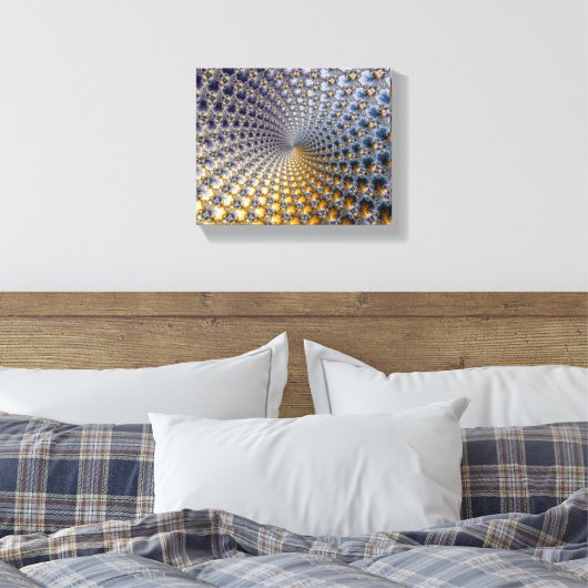 Centrifractaliteit - Fractal Art Canvas Afdruk (Insitu (Slaapkamer))