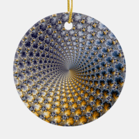 Centrifractaliteit - Fractal Art Keramisch Ornament (Voorkant)