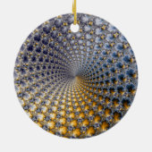 Centrifractaliteit - Fractal Art Keramisch Ornament (Achterkant)