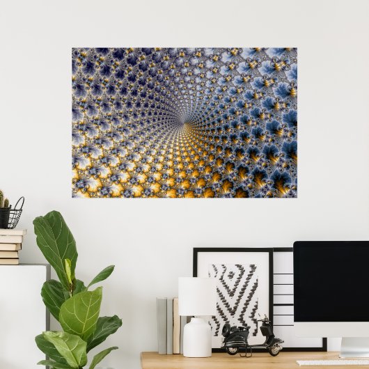 Centrifractaliteit - Fractal Art Poster (Thuiskantoor)