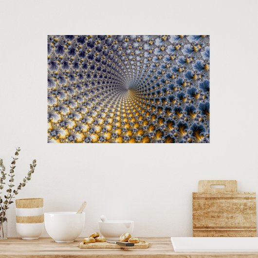 Centrifractaliteit - Fractal Art Poster (Keuken)
