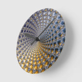 Centrifractaliteit - Fractal Art Ronde Klok (Hoek)