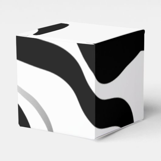 Centrifugecyclus: Abstract zwart-wit Bedankdoosjes (Voorkant Zijde)