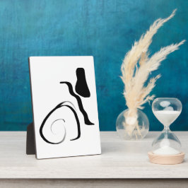 Centrifugecyclus: Abstract zwart-wit Fotoplaat