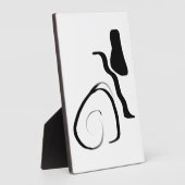 Centrifugecyclus: Abstract zwart-wit Fotoplaat (Zijkant)