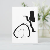 Centrifugecyclus: Abstract zwart-wit Kaart (Staand voorkant)