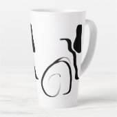 Centrifugecyclus: Abstract zwart-wit Latte Mok (Rechterhoek)